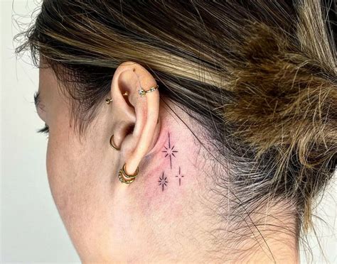 Behind Ear Star Tattoo: Trendy & Subtle Design Ideas