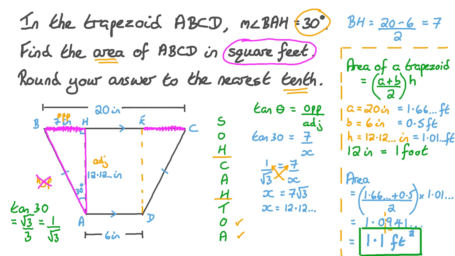 How to Calculate Angles of a Trapezoid Easily