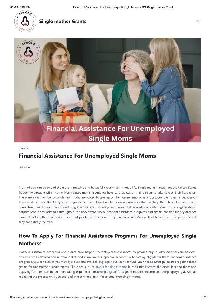 College Grants For Single Moms 2024 Single Mother Grants