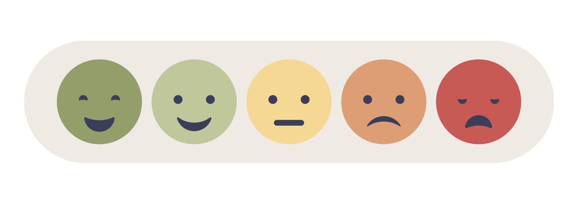 Emotions Feedback Icon Emotions Scale Concept Emoji Set For Mood Emotions Feedback Icon Emotions Scale Concept Emoji Set For Mood