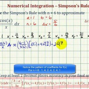 Ex 2 Estimate A Definite Integral Using Simpson S Rule Fractional Ex 2 Estimate A Definite Integral Using Simpson S Rule Fractional
