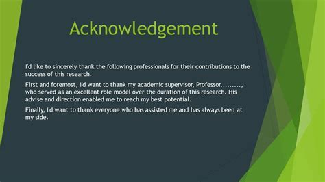 Crafting the Perfect Final Acknowledgement Slide for Your Presentation