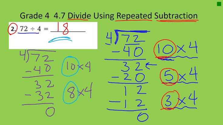 G4 4 7 Divide Using Repeated Subtraction Youtube G4 4 7 Divide Using Repeated Subtraction Youtube