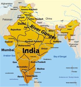Ganges River: Asia's Sacred Lifeline on Map