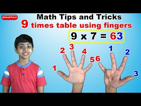Learn 9 Times Multiplication Table Fingers Easy And Fast Way To Learn 9 Times Multiplication Table Fingers Easy And Fast Way To