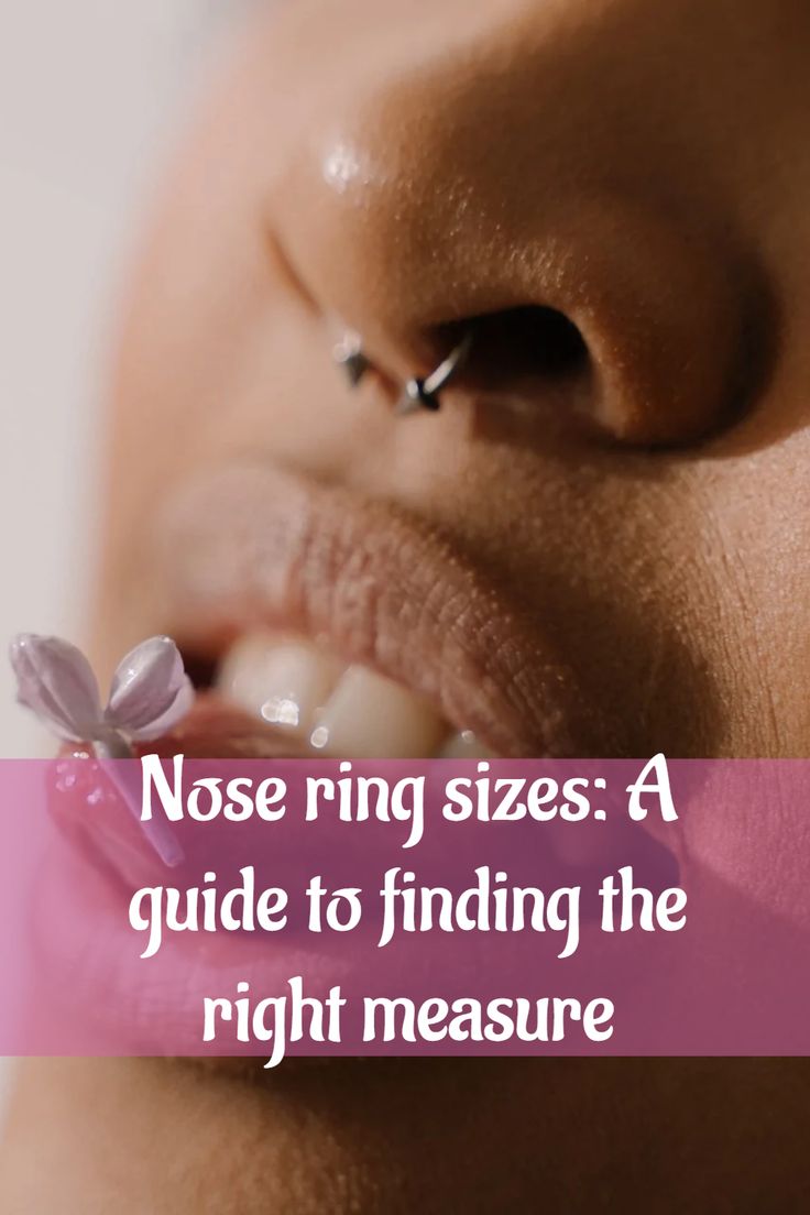 Nose Ring Sizes A Guide To Finding The Right Measure Nose Ring Sizes A Guide To Finding The Right Measure