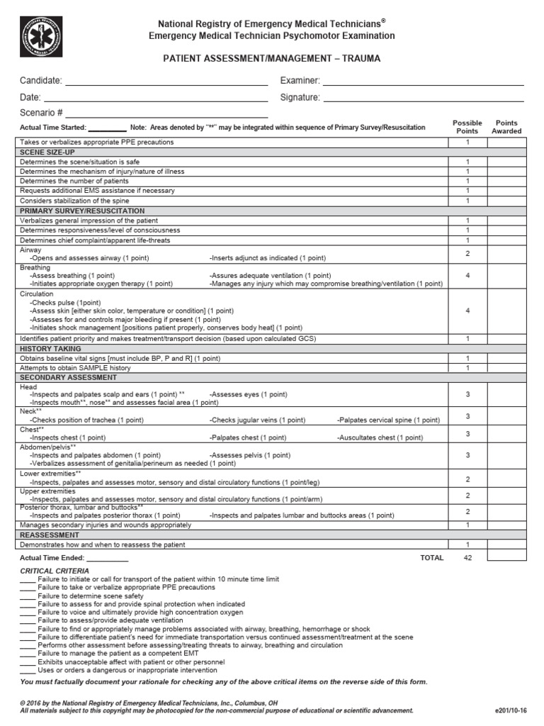 Nremt Paramedic Skill Sheets Remotepc Com Nremt Paramedic Skill Sheets Remotepc Com