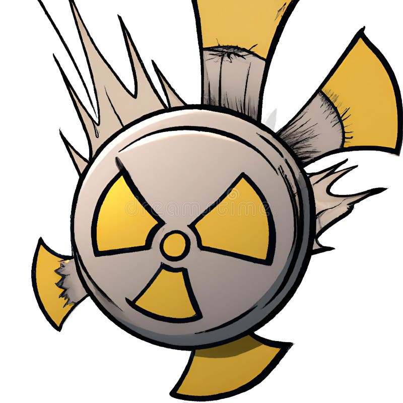 Nuclear Atomic Bomb Cartoon Style Vignette Stock Illustration Nuclear Atomic Bomb Cartoon Style Vignette Stock Illustration