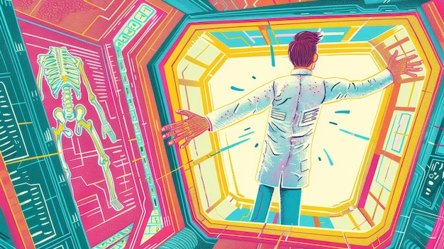 Premium Photo A Doctor Navigating Through A Random Digital Anatomy Premium Photo A Doctor Navigating Through A Random Digital Anatomy