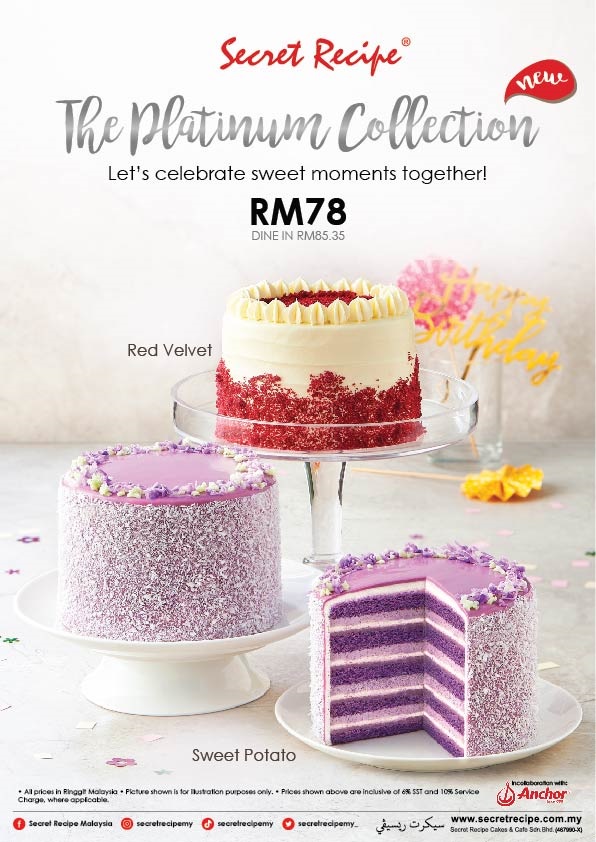Secret Recipe Introduces Two New Cakes In Its Platinum Collection Secret Recipe Introduces Two New Cakes In Its Platinum Collection