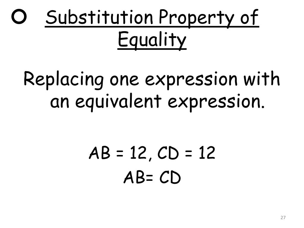 Substitution Property Of Equality Geometry Substitution Property Of Equality Geometry