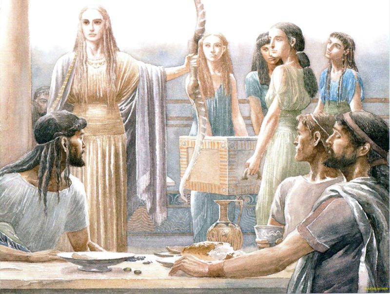 The Odyssey Suitors: Hilarious Cartoon Depictions Revealed