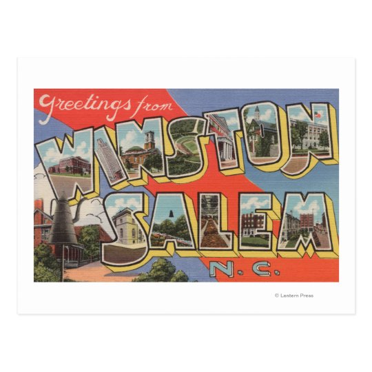 Winston Salem North Carolina Postcard Zazzle Com Winston Salem North Carolina Postcard Zazzle Com